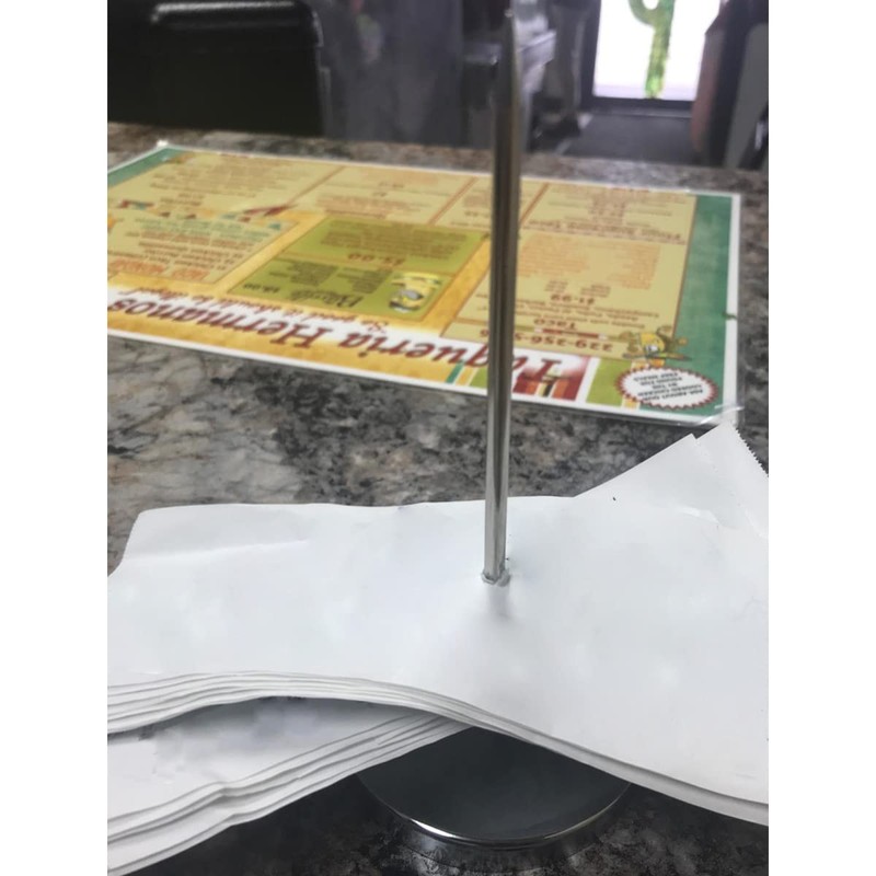 2 Pcs Desk Receipt Holder Spike, Bill Fork Ticket Spike,