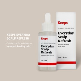 Keeps Everyday Scalp Serum - Hair Serum to Nourish, Condition & Exfoliate the Scalp - Caffeine, Rosemary Oil & Salicylic Acid for Hair Health- Hair Treatment Products for Men & Women