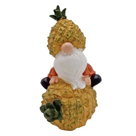 Widdle Gifts Garden Meditating Gonk Ornament 14.5cm Resin Fun Fruit Statue (Pineapple)