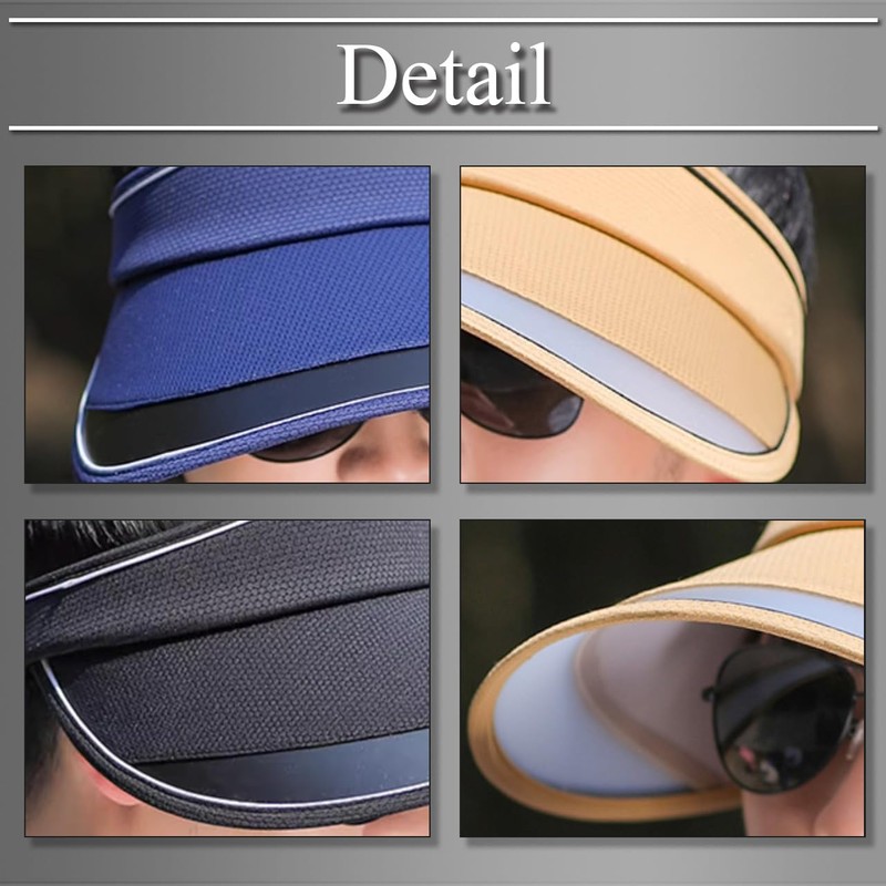 Buzz Selection CAP683 Men's Visor, Sun Visor, Hat, Casual, Running,