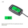 Jayron JR-HM032A Self Powered Digital Tach/Inductive/Maintenance/Waterproof/Backlit/Shutdown Hour Meter,Battery Replaceable,for Lawn
