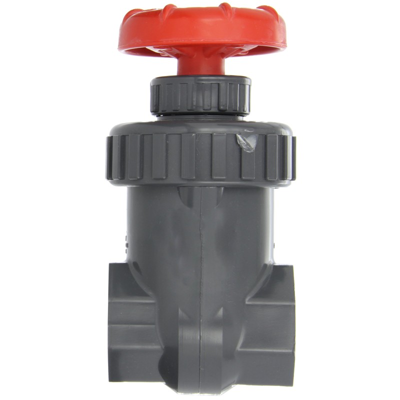 Spears PVC Gate Valve, Non-Rising Stem, Buna-N O-Ring, 1/2" NPT