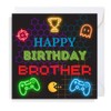 Second Ave Gaming Gamer Brother Square Children's Kids Birthday Greeting