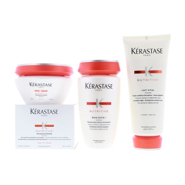 Kérastase Nutritive Bain Satin 1 250 ml + Nutritive Lait Vital 200 ml