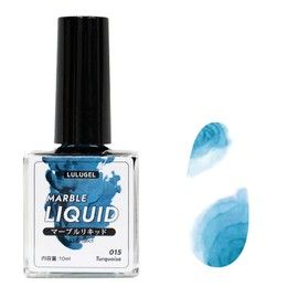 Nail Ink, 10 ml, Liquid Nail, Watercolor, Tortoise Shell, Hanging Nail, Color Liquid, Gel Nails, Marble Liquid, Blemishing, Blooming Ink Gel Nail (Turquoise)