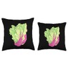 Iceberg Lettuce Synthwave Throw Pillow