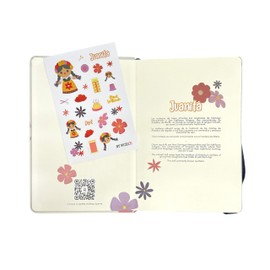 By Mexico Libreta a Rayas Muñeca Juanita 80 hojas