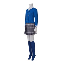 VintageCos Women's Veronica Sawyer Costume Musical the Heathers 3 Uniform Outfit Jd Heather Chandler Cosplay Suit (Blue, L)