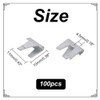 AHANDMAKER 100Pcs Upholstery Stay Wire Clips Wire Cage Buckle Clips