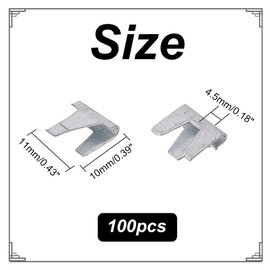 AHANDMAKER 100Pcs Upholstery Stay Wire Clips Wire Cage Buckle Clips Wire Cage Fasten Clips Buckle Pet Cage Clips for Birds Cat Dog