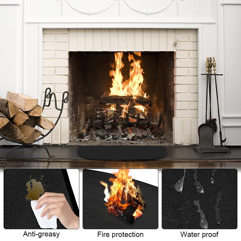 SKJJL Spark Protection Plate for Fireplace, Fireproof Mat Fireplace, Fireproof