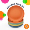 Homienly Deep Dinner Plates Set of 8 Alternative for Plastic