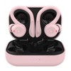 Pink Wireless Earbuds with Earhooks Bluetooth Earbuds with Ear Hook