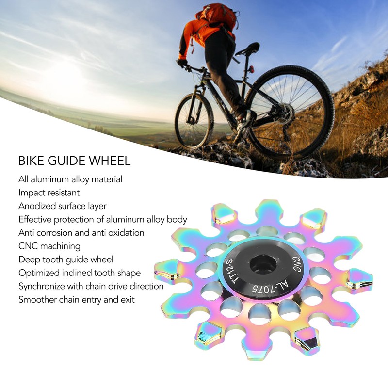 Bike Rear Derailleur Pulley Wearproof 12T Ceramic Bike Guide Wheel