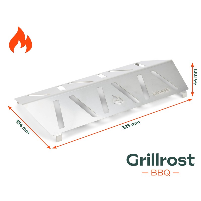 Grillrost.com Das Original Heat Reflectors for Rösle Videro Series -