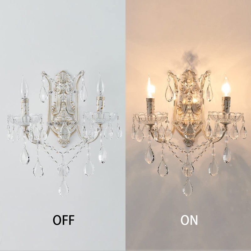 YLONG-ZS Crystal Wall Sconce Crystal Wall Chandelier Wall Lamp Modern