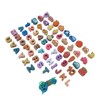 64pcs Lacing Bead Set Wooden Number Fruit Pattern Stringing Beads