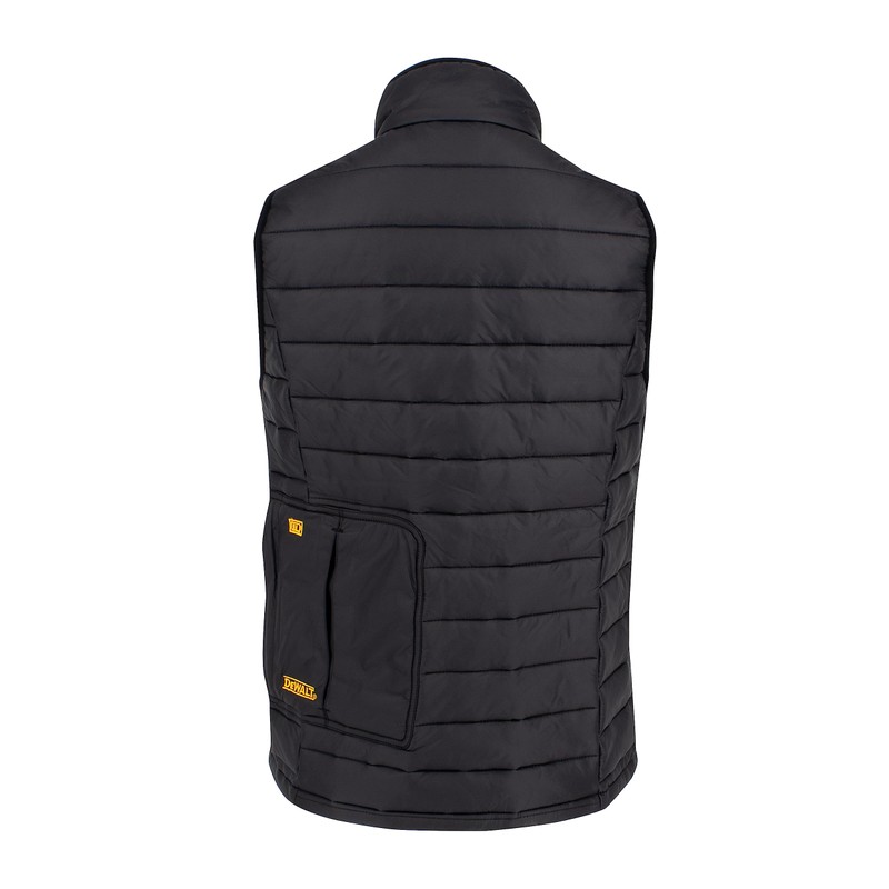 DEWALT Womens Standard Lightweight Puffer Heated Vest Kit Black X-Large