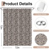 Light Beige Leopard Print Shower Curtain Fun Stylish Bath Spaces