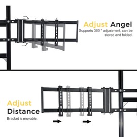 Marada Aluminum Profile Cockpit Triple Monitor Stand for Racing Simulator Stand