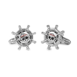 Gemelolandia Cufflinks for Pirate Shirt Timon with Straw Hat Anime | Cufflinks for Weddings and Formal Events | Give an Elegant Touch | Fashion Accessories for Men