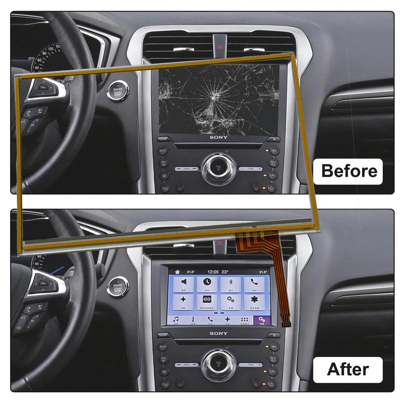 Micarun Touch Screen Digitizer Glass on Navigation Radio LCD 7