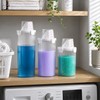 Laundry Detergent Dispenser Bottle with Measuring Cup – Transparent Storage