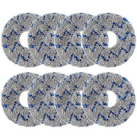 Mop Pads Replacement Parts, Compatible with Ecovacs Deebot T50 Pro Omni/ N30 Pro Omni/ T30 Pro/T30S Combo/ T30S/ T20 Omni/ T10 Omni/ X1 Omni/ X1 Turbo/ X2 Omni/Yeedi M12 Pro+ Robot Mop Cloths (8 pc)