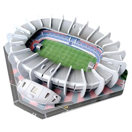 Habarri Mini Parc des Princes Stadium Puzzle 3D - 3D Puzzle Stadium - Small 3D Football Stadium for Children and Adults - Mini Football Stadium Model - Model Building - 44 Elements