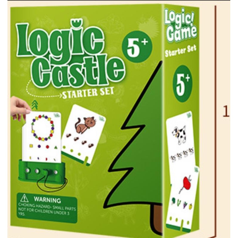 Logic Castle Baby educational toy for toddler:_Blue(6+ hard mode)