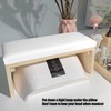 Nail Art Hand Pillow Mat Soft PU Leather Wooden Stand