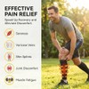 CAMBIVO Calf Compression Sleeves 2 Pairs, 20-30 mmHg, Footless Flight