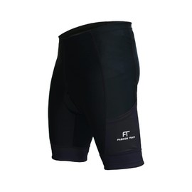 FT Fashion Track Cycling Shorts Mens - MTB Shorts - Padded Shorts with Pockets – (Black, S)