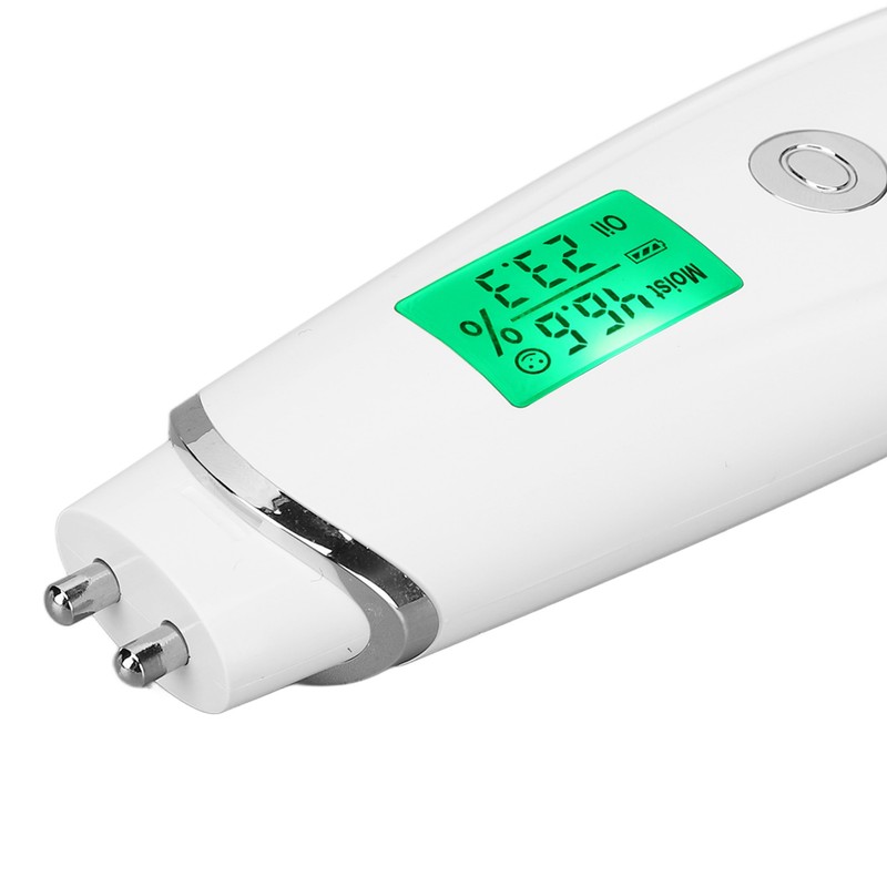 Skin Detector White Facial Moisture Tester Detector Skin Oil Content