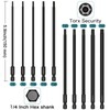 Long Torx Bit Set Hakkin 10Pcs 150mm Tamper Proof Security