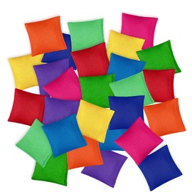 27 PCS Nylon Bean Bags Small Bean Bags Bulk Colorful Bean Bag Hand Toss for Sports Outdoor