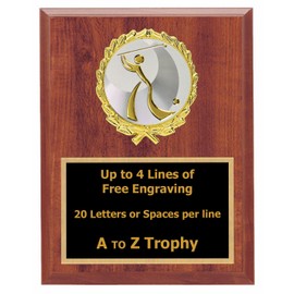 Trophies Golf Plaque Awards 5x7 Wood Sports Trophy Golfing Tournament Free Engraving
