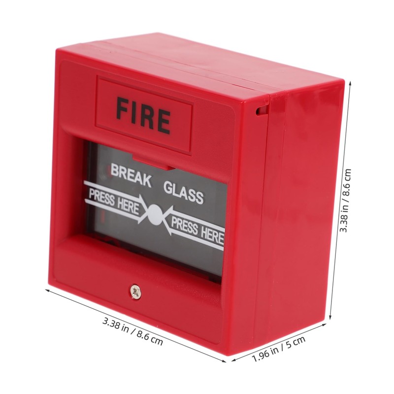 TEHAUX 2pcs Emergency Glass Break Sensor Alarm Durable Emergency Door