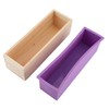 Moldes de jabón de Silicona, Caja de Madera, Capacidad Rectangular