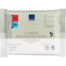 ABENA Classic Bed Bath Wipes | 20x 23cm Body Wipes For Bathing | 8 Pack Of Body Wipes For Adults No Shower, The Hygiene Wipes Can Be Used As, Shower Wipes, Body Skin Care, Travel Wipes, Intimate Wipes