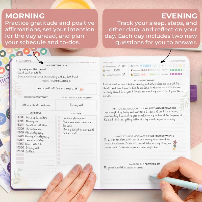 Clever Fox Self-Care Journal ¬Premium – Daily Gratitude & Mental