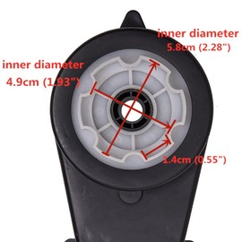 12V550 40000RPM DC Motor Gearbox, Suitable for Children's Riding SUV Accessories, High-Speed RS550 12V High Torque Motor Gearbox, for Children Riding Toy Replacement Parts