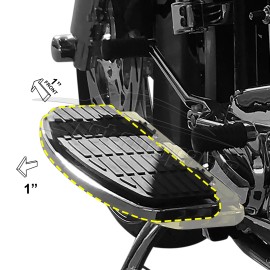 21ST Black 1" Driver Floorboard Relocation Bracket Kit For Harley Road King Tri Glide