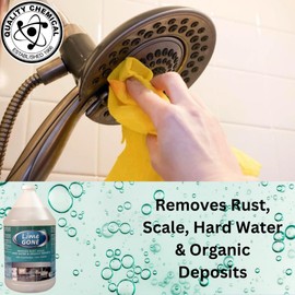 Quality Chemical Lime-Gone Remover - Calcium, Lime and Hard Water Stain Remover for Bathroom, Shower and Tile - Lime a Way - 128 oz (Pack of 2)