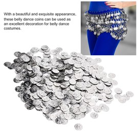 2000Pcs Belly Dance Coins - Sequins Pendants for DIY Costume Waist Chains (Silver (bird coin))