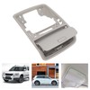 Grey Car Inner Sun Glasses Holder Case with Bracket Frame