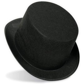 KarnevalsTeufel.de Zylinder Filz, Gr. 58 cm/Gr. 60 cm, sortiert, Filz, Mottoparty, Partyhut, Karneval schwarz Zylinder-Hut Kopfbedeckung originel Zauberer Gentleman (60)