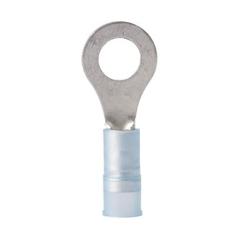 Ancor 210214 Marine Grade Electrical Nylon Insulated Double Crip Funnel Entry Ring Terminals with Insulation Grip (16 to 14-Gauge, Size 1/4 Screw, 25-Pack)