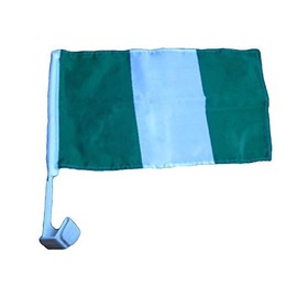 MWS 12x18 Wholesale Lot 12 Nigeria Country Car Vehicle 12"x18" Flag