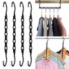 Ncheli Pack of 4 5-in-1 Clothes Hangers, Space-Saving, Rotating Magic
